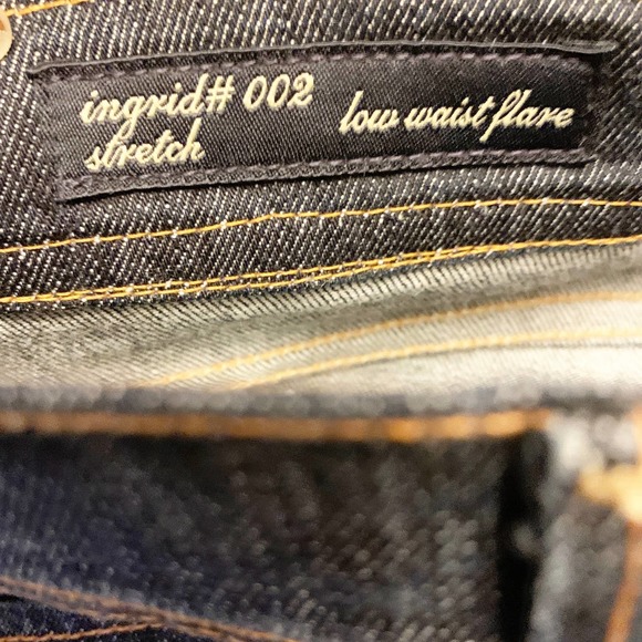 Ingrid 002 Stretch Flare Leg Denim Jeans Size 28 - Picture 6 of 9